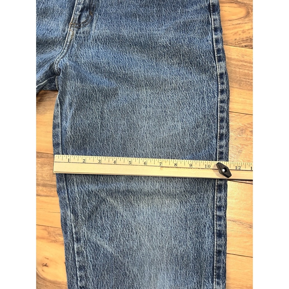 ZENA 30x28.5 13 High Waisted Mom Jeans Cotton Relaxed Tapered Leg 80s Retro - Picture 8 of 10